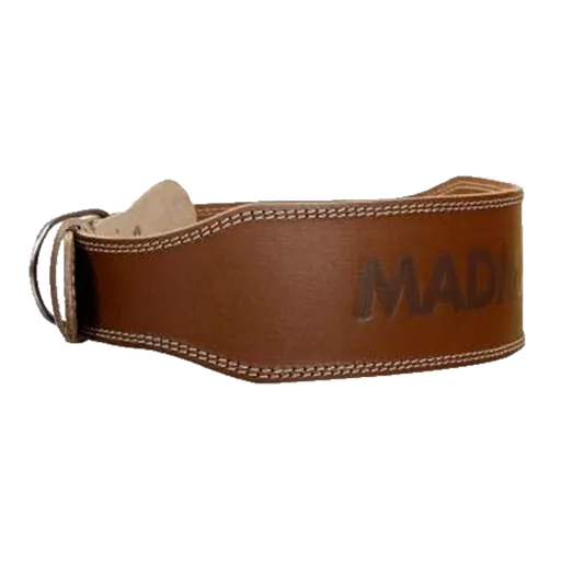 MadMax Opasek celokožený MFB246 tmavě hnědý - XXL