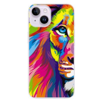 Odolné silikonové pouzdro iSaprio - Rainbow Lion - iPhone 14