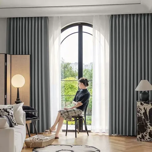 ARÔME HOME Závěs zatemňovací tmavě šedá, 135 x 245 cm