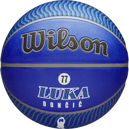 Wilson NBA PLAYER ICON OUTDOOR LUKA DONČIĆ Basketbalový míč, modrá, velikost