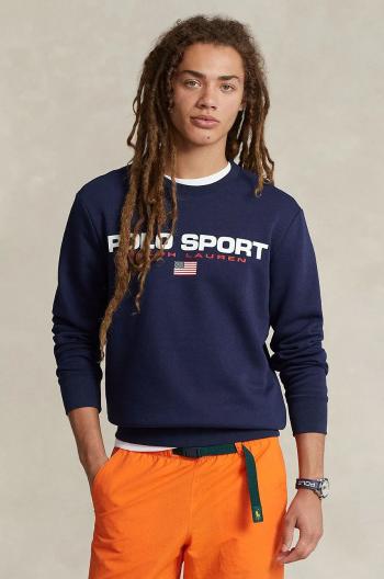 Mikina Polo Ralph Lauren pánská, bílá barva, s potiskem, 710835770