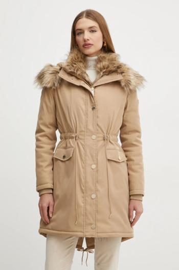 Parka Marciano Guess WINNIE dámská, béžová barva, přechodná, 4BGL12 7182A