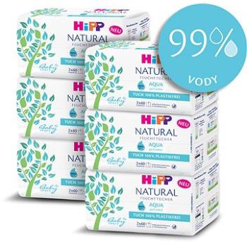 HiPP Babysanft Aqua Natural 6× (2× 60 ks) (4062300378926)