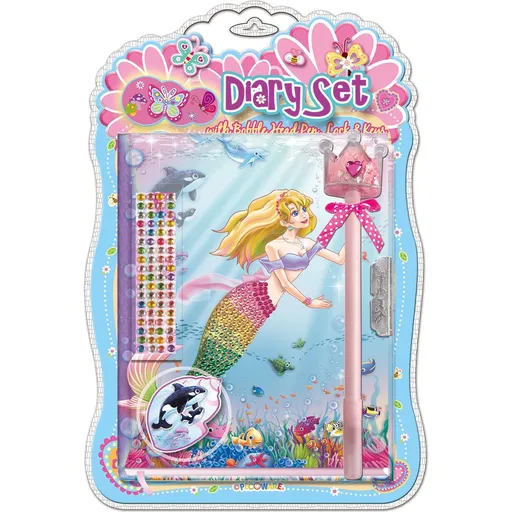 Alltoys Deník set s tužkou Mořská víla