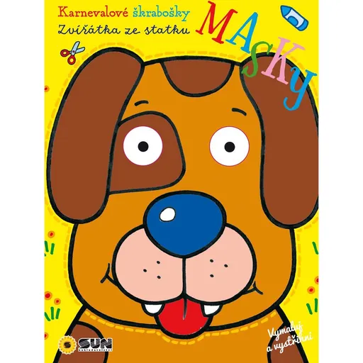 SUN Karnevalové škrabošky: Zvířátka ze statku