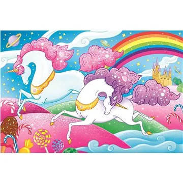 Trefl Puzzle Cválající jednorožci 160 dílků (15372)