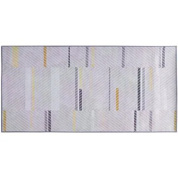 Koberec 80 x 150 cm šedo-žlutý ERGENLI, 180614 (beliani_180614)