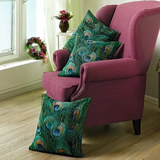 Povlak na polštářek Paví pera