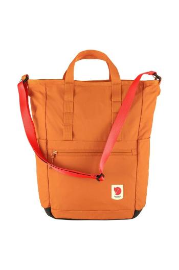 Batoh Fjallraven High Coast Totepack oranžová barva, velký, hladký