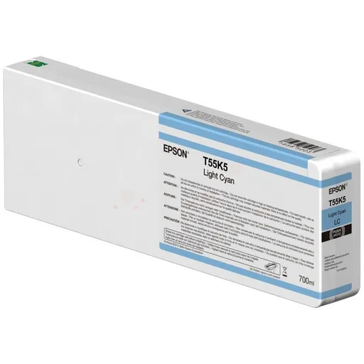 EPSON C13T55K500 - originální cartridge, světle azurová
