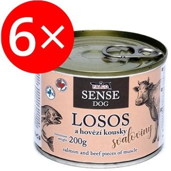 Falco Sense Dog losos a hovězí 6 × 200 g (8594725086095)