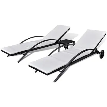 SHUMEE Lehátko zahradní se stolkem vč. podušek - 2ks v balení (42497)