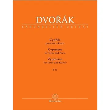 Cypřiše pro tenor a klavír (9790260107038)