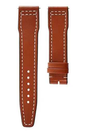 Kožený řemínek Biatec Marine | Hnědý - 20 mm - Bez spony