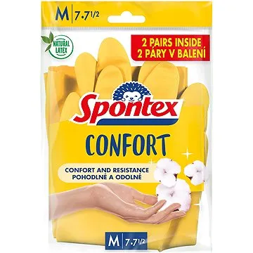 SPONTEX Comfort vel. M, 2 páry (3384121091572)