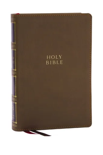 KJV Holy Bible: Compact Bible with 43,000 Center-Column Cross References, Brown Leathersoft, Red Letter, Comfort Print: King James Version - Thomas Ne