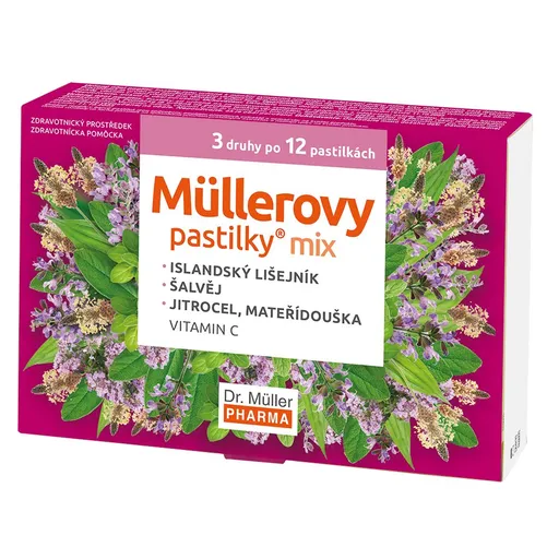 Dr. Müller Müllerovy pastilky MIX 3x12 pastilek