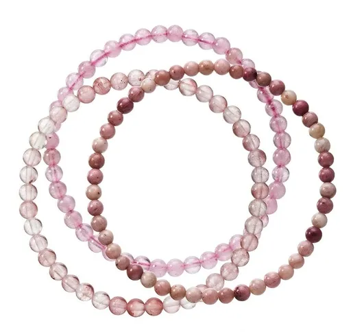 Evolution Group - Pavona Stylový set náramků z minerálních kamenů 43043.3 růžový