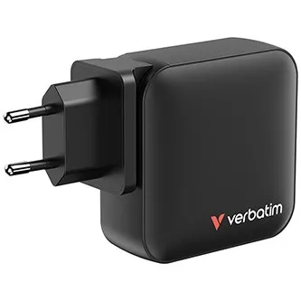 Verbatim GaN 32216, cestovní nabíječka do sítě USB 3.0, USB C, šedá, 165 W, vyměnitelné vidlice C,G,A