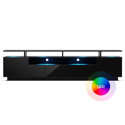 Blumfeldt Perth Lowboard TV skříňka, 195 x 44 x 50 cm, LED