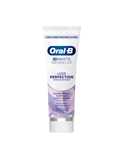Oral-B 3D White Advanced Luxe Perfection mentolová zubní pasta 75 ml