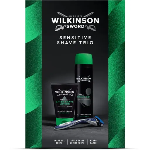 Wilkinson Sword Sensitive Shave Trio dárková sada na holení