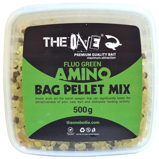 The one pelety amino bag pellet mix 500 g - fluo zelená