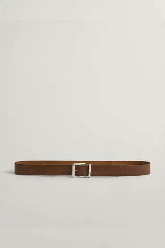 OPASEK GANT LOGO LEATHER BELT WEATHERED BROWN