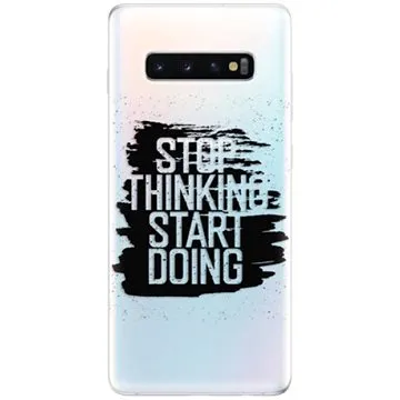 iSaprio Start Doing - black pro Samsung Galaxy S10+ (stadob-TPU-gS10p)