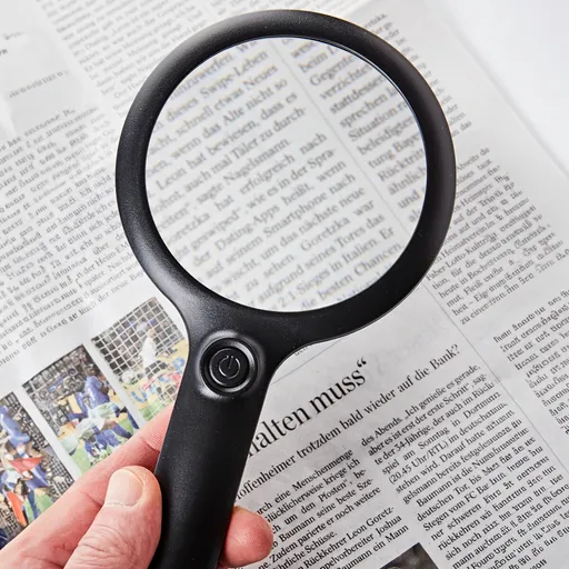 LED ruční lupa dobíjecí