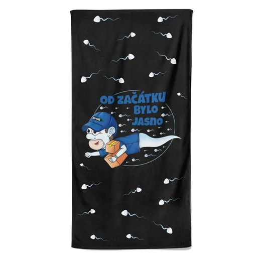 Osuška Kurýrská spermie (Velikost osušky: 70x140cm)