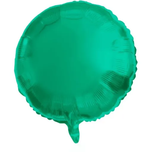 Balón foliový kulatý - matný zelený - 45 cm - Folat