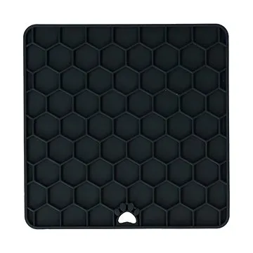 Eat slow live longer Lízací podložka světle šedá 18,5 cm (8716759605374)