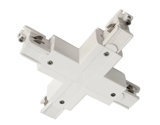 Light Impressions Deko-Light kolejnicový systém 3-fázový 230V D Line X-spojka levé-levé-pravé-pravé 220-240V AC/50-60Hz bílá RAL 9016 166  710033