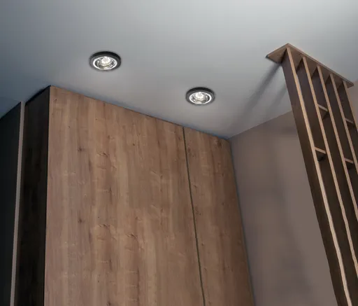 Černé stropní svítidlo, výklopné, SSU-15