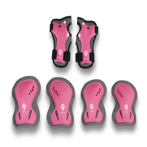 QPLAY Chrániče dětské Pink, vel. S, vek 3-5 let