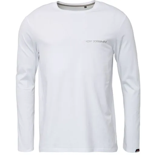 TRIMM BRAVE Pánské tričko s dlouhým rukávem, bílá, velikost XXXL