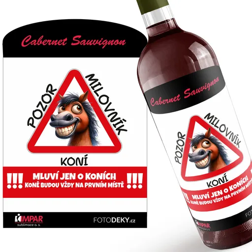 Víno Pozor milovník koní (Druh Vína: Červené víno)