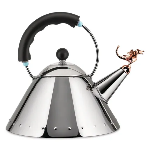 Varná konvice 9093 TEA REX 2 l, stříbrná / černá, nerezová ocel, Alessi