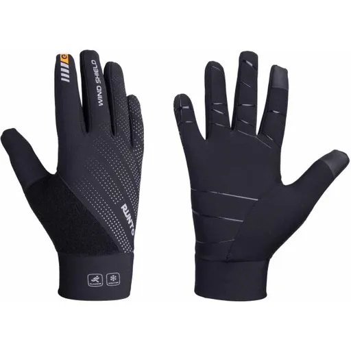 Runto FALCON RUN Běžecké rukavice, černá, velikost XXL