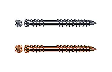 Terasové vruty SPAX 5 x 50 mm Hnědé nerezové vruty 5 × 50 mm + BIT T 25 | 200 ks