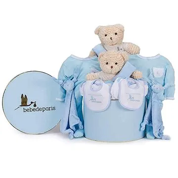 Dárková výbavička pro dvojčátka - modrá (42-45)