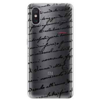 Odolné silikonové pouzdro iSaprio - Handwriting 01 - black - Xiaomi Mi 8 Pro