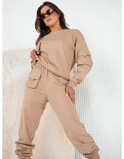 Dámská mikinová souprava CADAVAL béžová