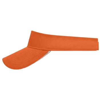 Myrtle Beach Kšilt Sunvisor MB6123 - Oranžová / bílá | uni