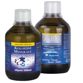 Pharma Activ Koloidní minerály 300 ml + Ag100 10ppm 300 ml