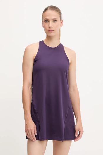 Športové šaty adidas Performance TENNIS CLUB fialová farba, mini, áčkový strih, JM4708