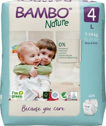 BAMBO Nature Pleny jednorázové 4 L (7-14 kg) 24 ks