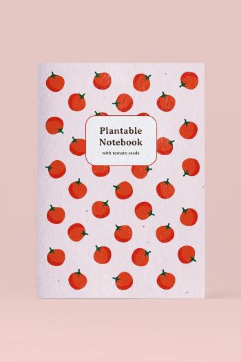 RESETEA jegyzetfüzet paradicsom magokkal 14,8 x 21 cm piros