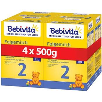 BEBIVITA 2 Pokračovací kojenecká výživa 6m+  4× 500 g (4018852021070)